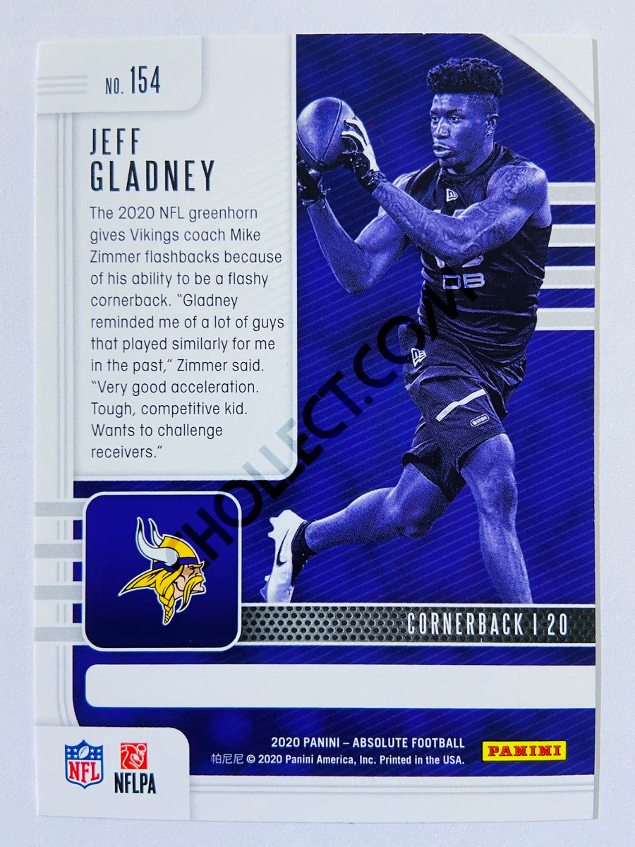 Jeff Gladney - Minnesota Vikings 2020-21 Panini Absolute Football RC Rookie #154