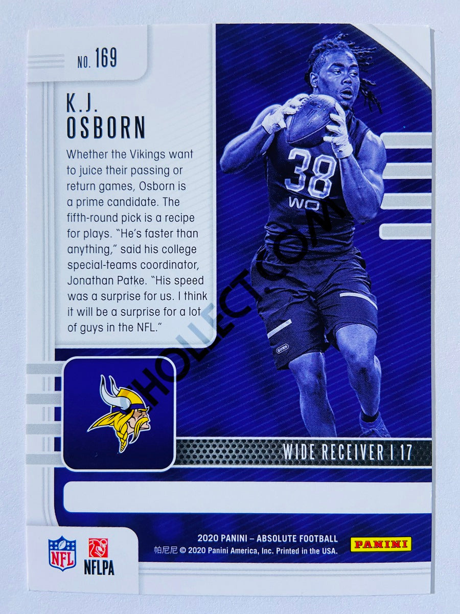 K.J. Osborn - Minnesota Vikings 2020-21 Panini Absolute Football RC Rookie #169