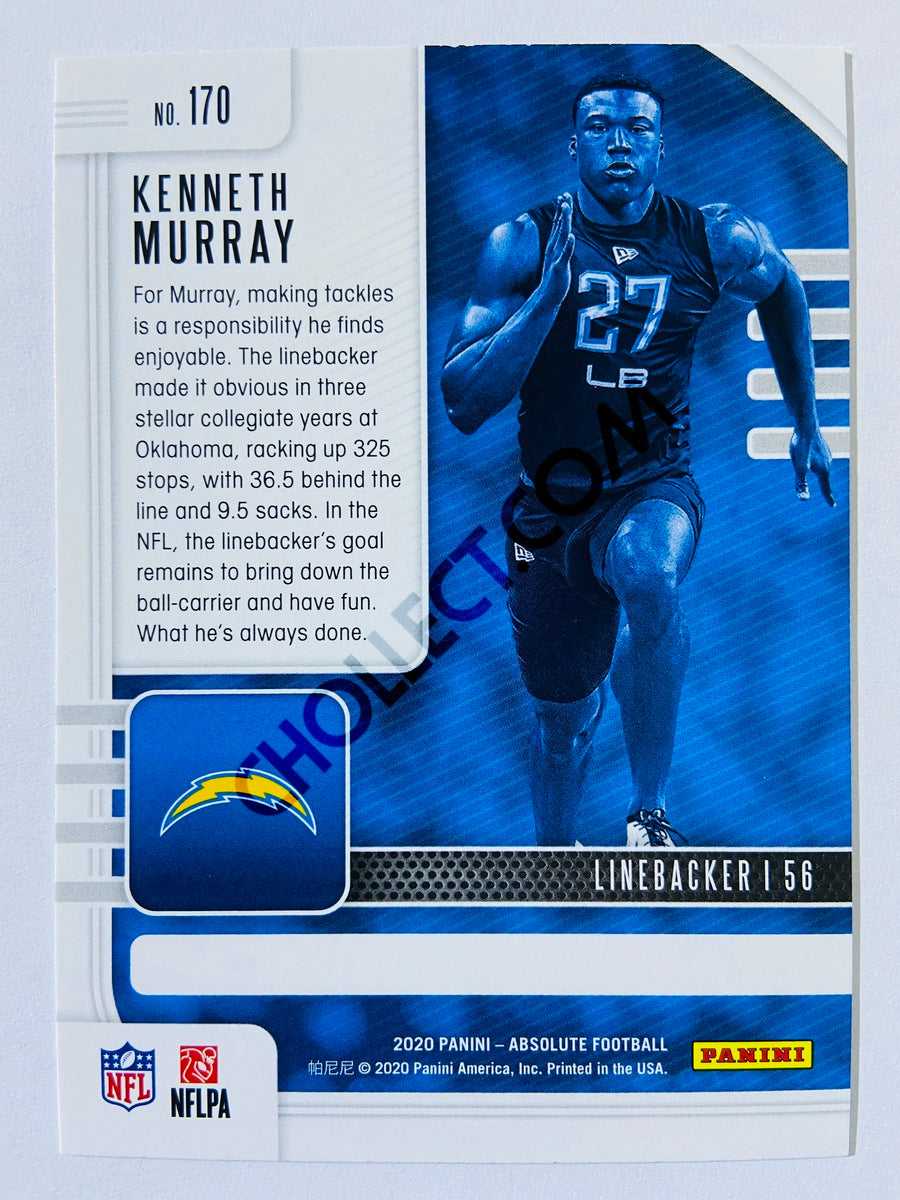 Kenneth Murray - Los Angeles Chargers 2020-21 Panini Absolute Football RC Rookie #170