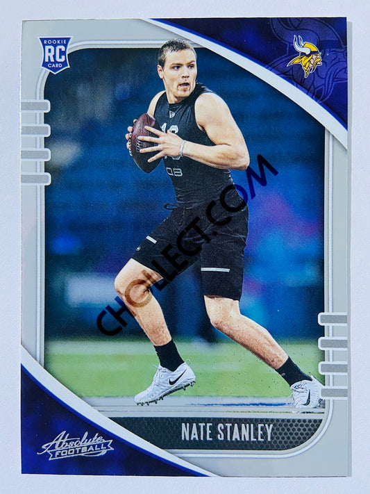 Nate Stanley - Minnesota Vikings 2020-21 Panini Absolute Football RC Rookie #182