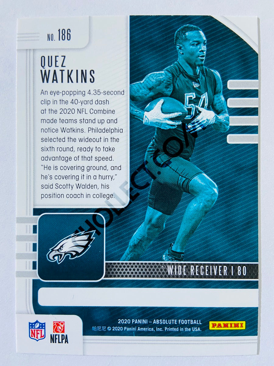 Quez Watkins - Philadelphia Eagles 2020-21 Panini Absolute Football RC Rookie #186