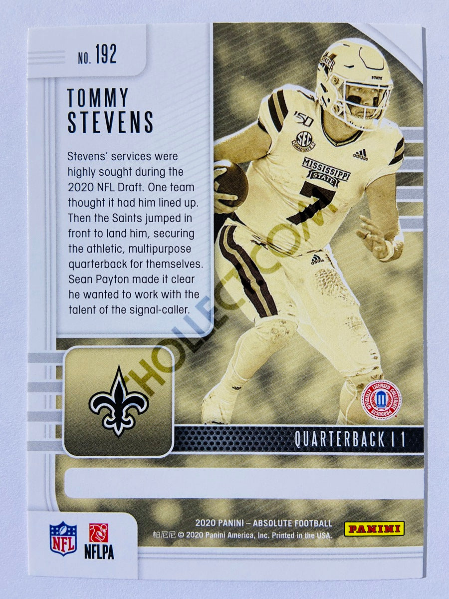 Tommy Stevens - New Orleans Saints 2020-21 Panini Absolute Football RC Rookie #192