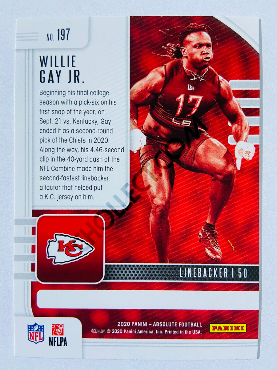 Willie Gay Jr. - Kansas City Chiefs 2020-21 Panini Absolute Football RC Rookie #197