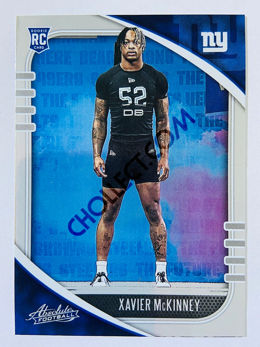 Xavier McKinney - New York Giants 2020-21 Panini Absolute Football RC Rookie #198