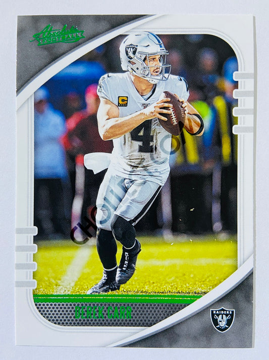 Derek Carr - Las Vegas Raiders 2020-21 Panini Absolute Football Green Parallel #36