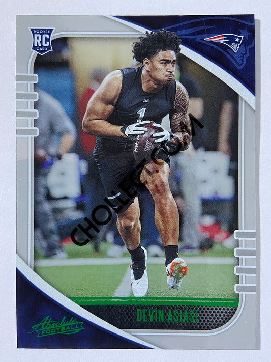 Devin Asiasi - New England Patriots 2020-21 Panini Absolute Football Green Parallel RC Rookie #131