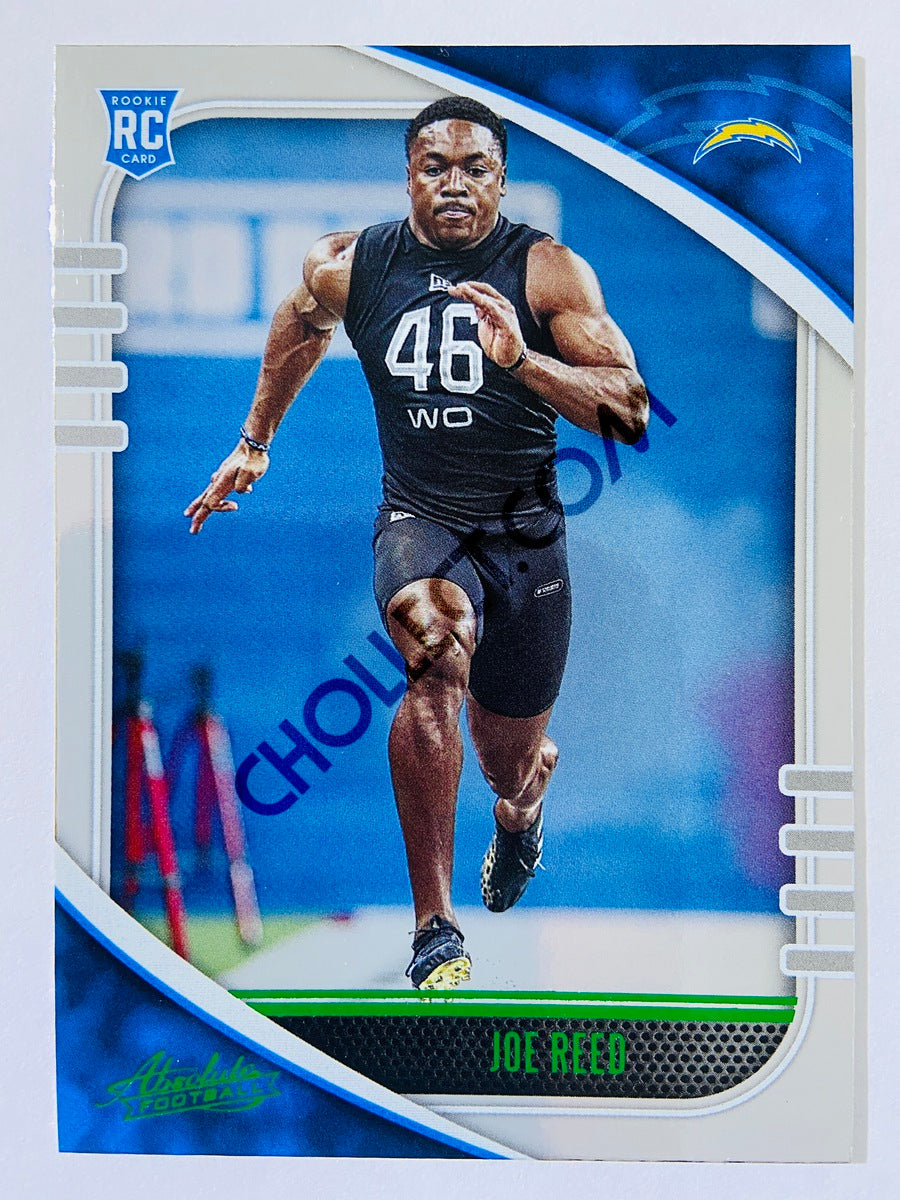 Joe Reed - Los Angeles Chargers 2020-21 Panini Absolute Football Green Parallel RC Rookie #159
