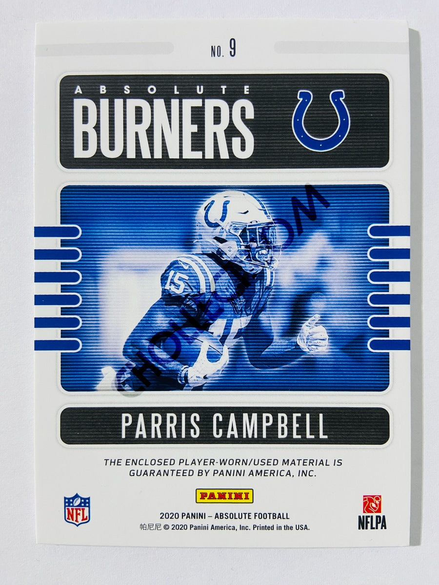 Parris Campbell - Indianapolis Colts 2020 Panini Absolute Football Absolute Burners #9