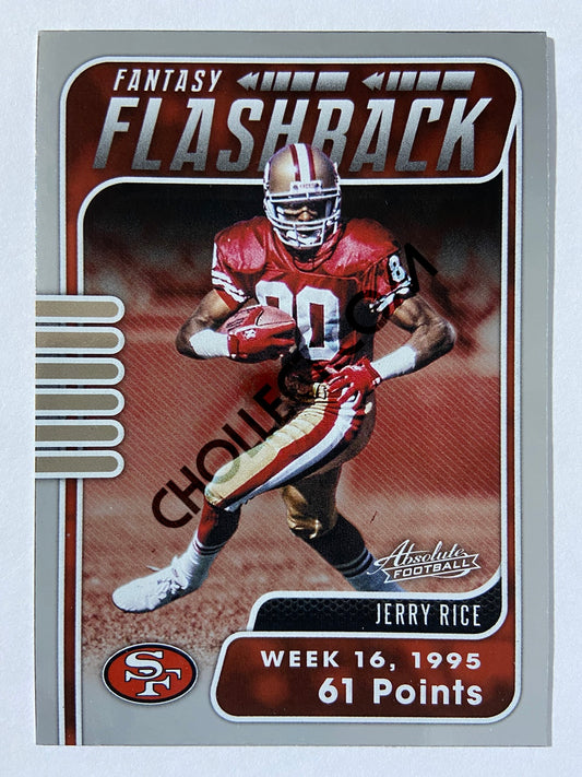 Jerry Rice - San Francisco 49ers 2020-21 Panini Absolute Football Fantasy Flashback #10