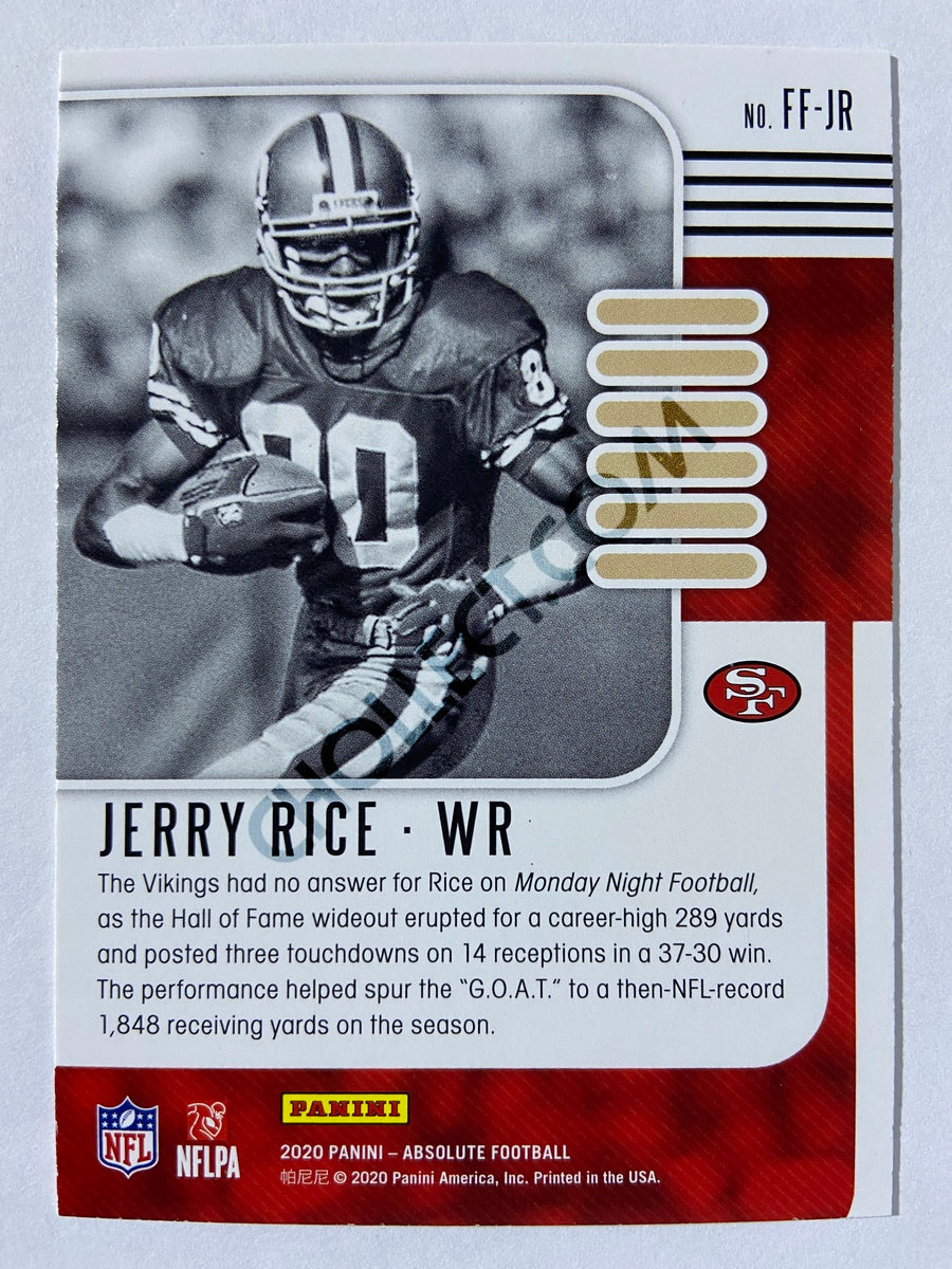 Jerry Rice - San Francisco 49ers 2020-21 Panini Absolute Football Fantasy Flashback #10