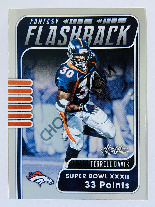 Terrell Davis - Denver Broncos 2020-21 Panini Absolute Football Fantasy Flashback #19