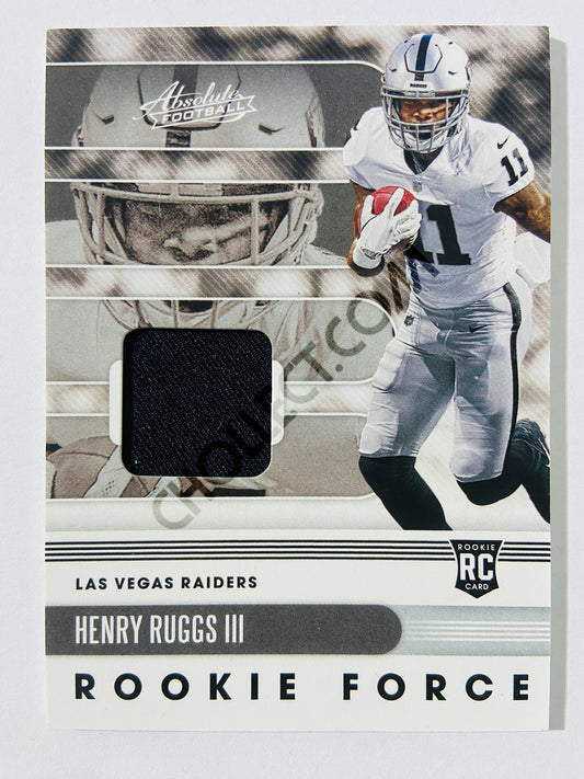 Henry Ruggs III - Las Vegas Raiders 2020 Panini Absolute Football Rookie Force #8