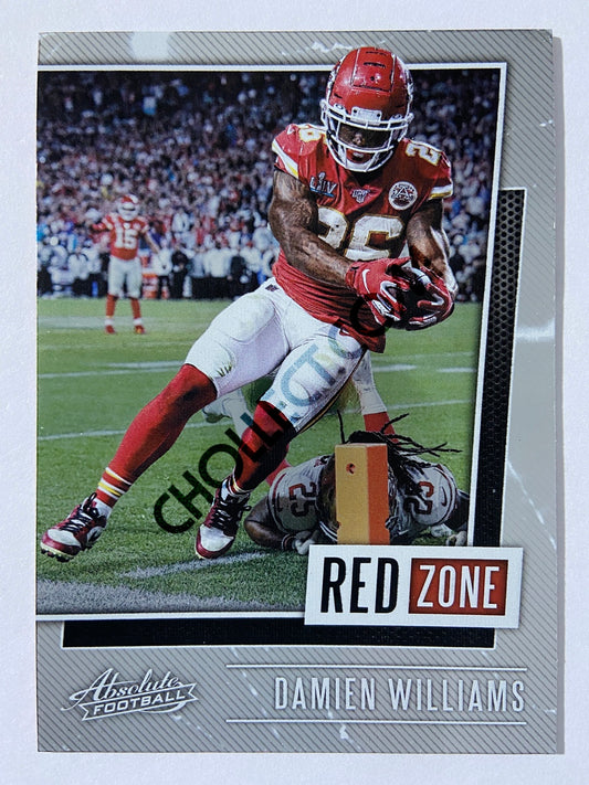 Damien Williams - Kansas City Chiefs 2020-21 Panini Absolute Football Red Zone #3