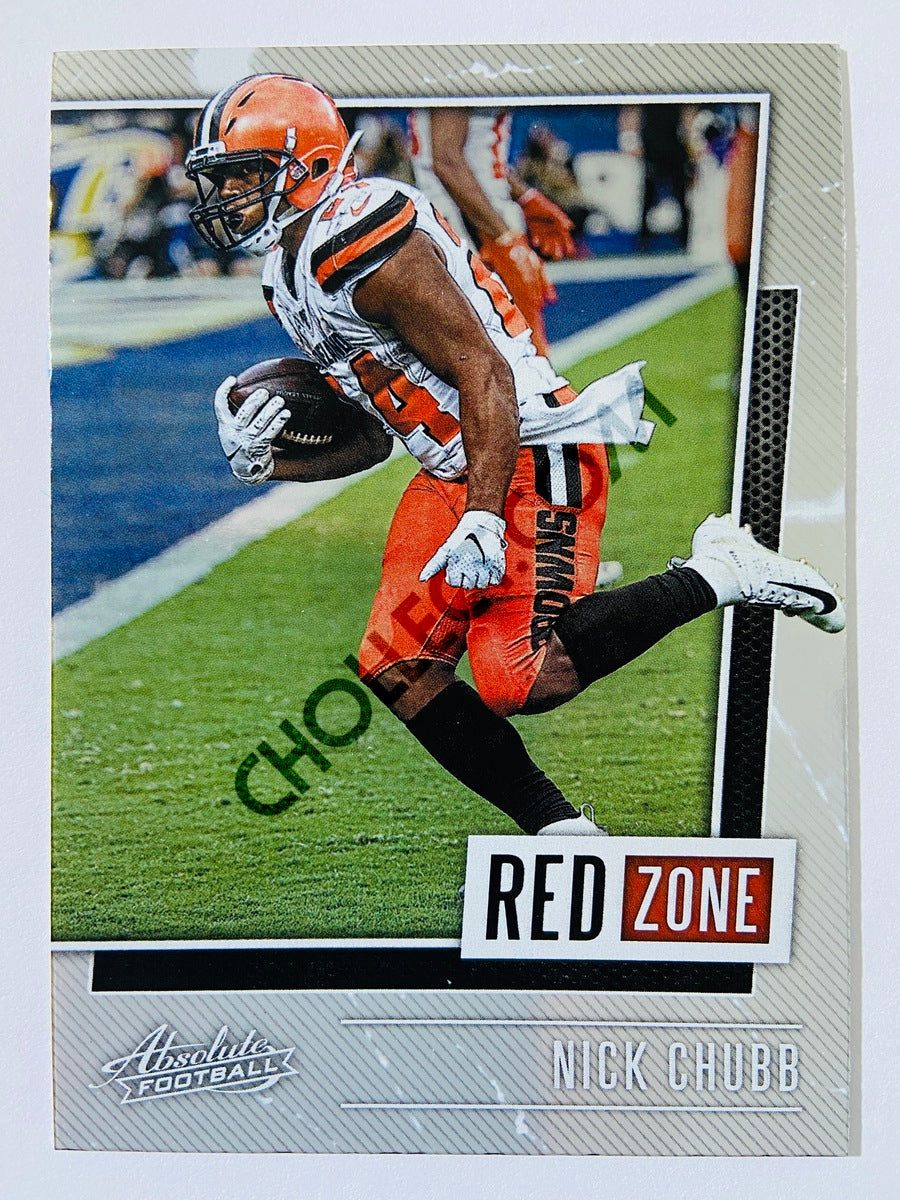 Nick Chubb - Cleveland Browns 2020-21 Panini Absolute Football Red Zone #12