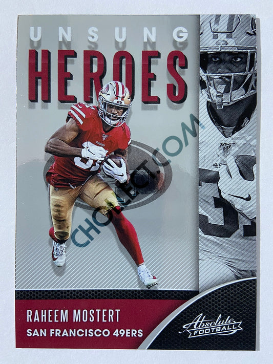 Raheem Mostert - San Francisco 49ers 2020-21 Panini Absolute Football Unsung Heroes #7