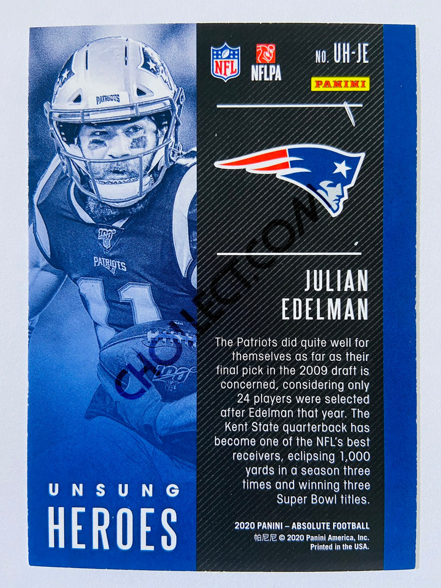 Julian Edelman - New England Patriots 2020-21 Panini Absolute Football Unsung Heroes #8