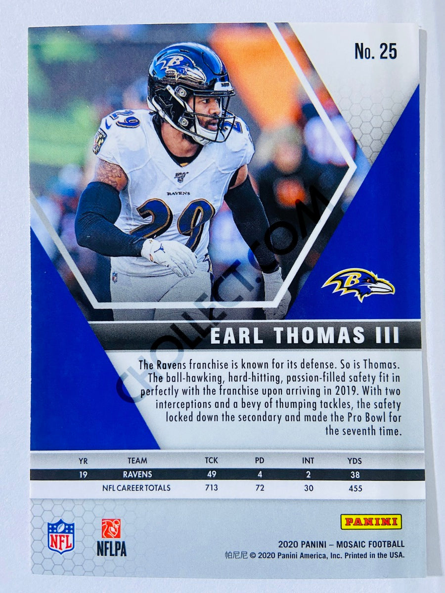 Earl Thomas III - Baltimore Ravens 2020-21 Panini Mosaic #25