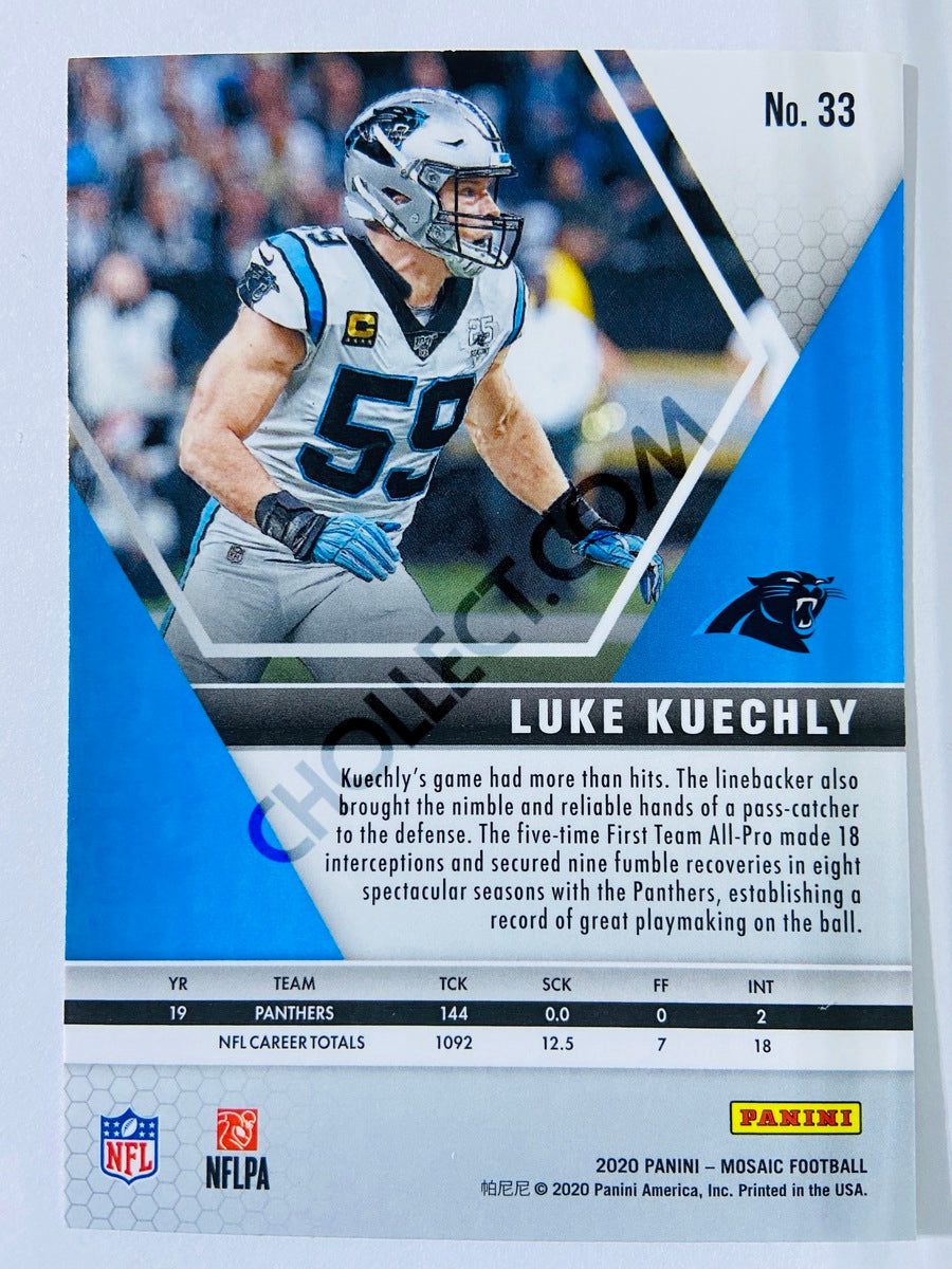 Luke Kuechly - Carolina Panthers 2020-21 Panini Mosaic #33