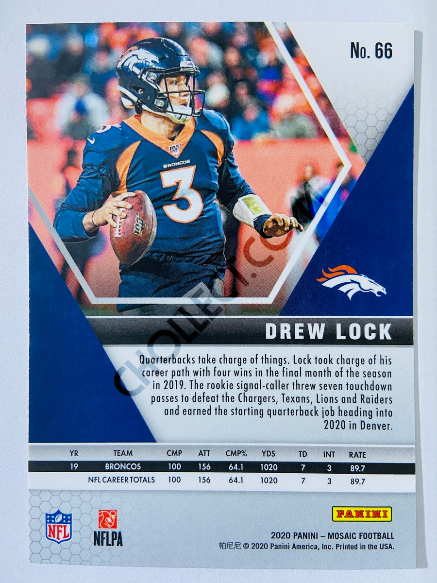 Drew Lock - Denver Broncos 2020-21 Panini Mosaic #66