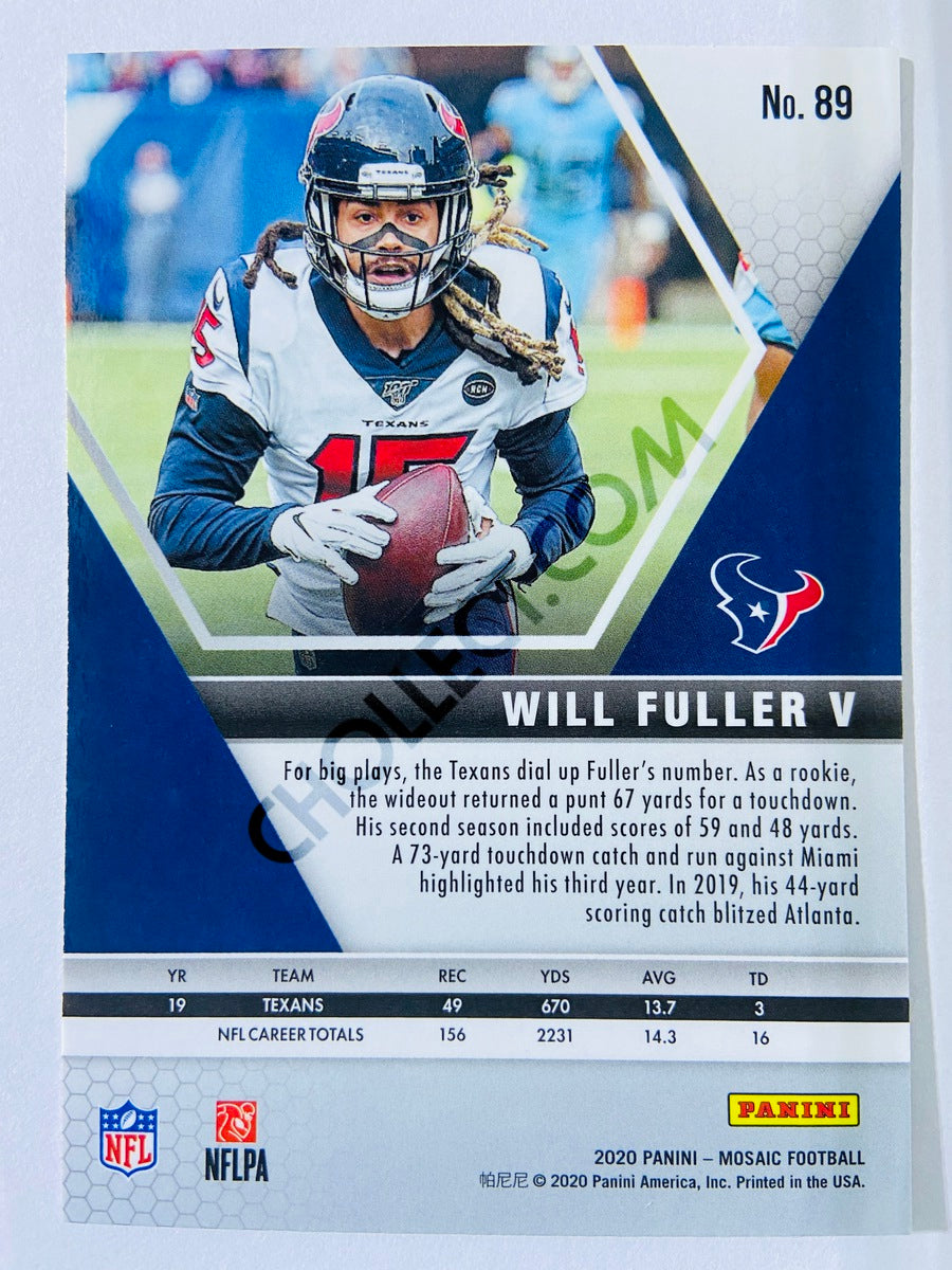 Will Fuller V - Houston Texans 2020-21 Panini Mosaic #89