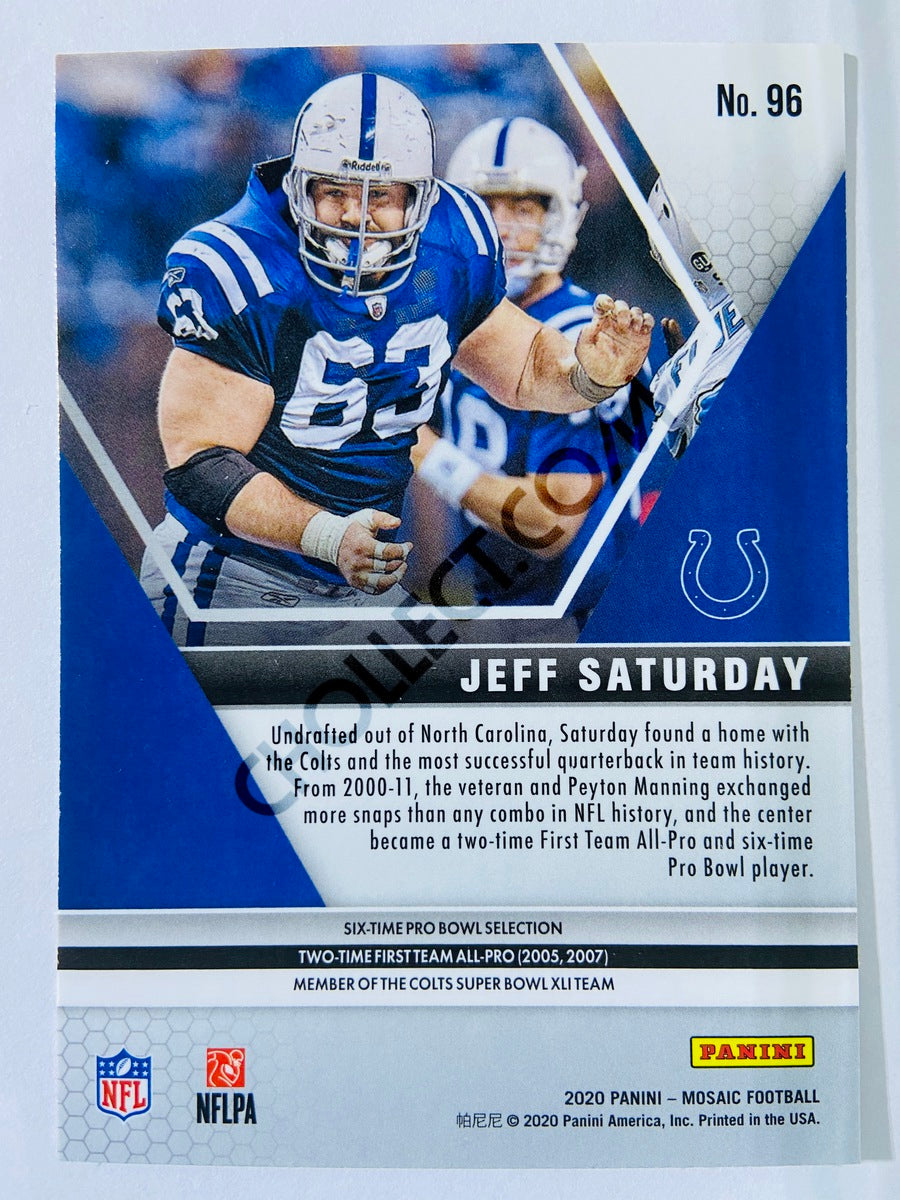 Jeff Saturday - Indianapolis Colts 2020-21 Panini Mosaic #96