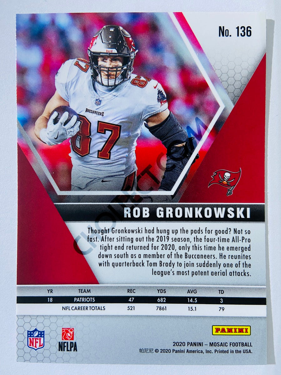 Rob Gronkowski - Tampa Bay Buccaneers 2020-21 Panini Mosaic #136