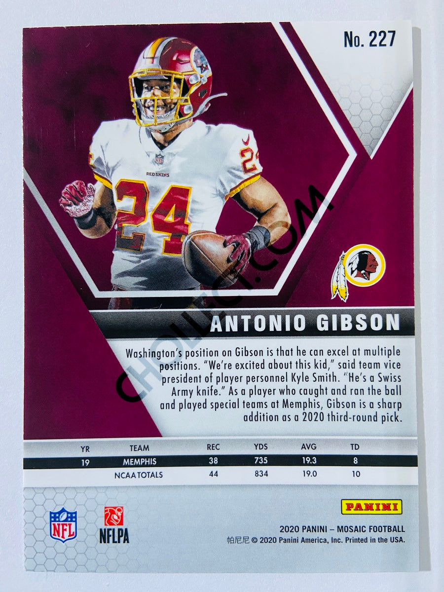 Antonio Gibson - Washington Redskins 2020-21 Panini Mosaic RC Rookie #227