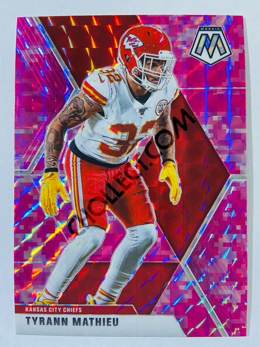 Tyrann Mathieu - Kansas City Chiefs 2020-21 Panini Mosaic Pink Camo Parallel #6