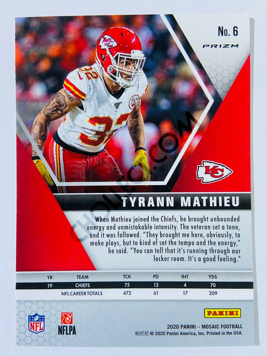 Tyrann Mathieu - Kansas City Chiefs 2020-21 Panini Mosaic Pink Camo Parallel #6