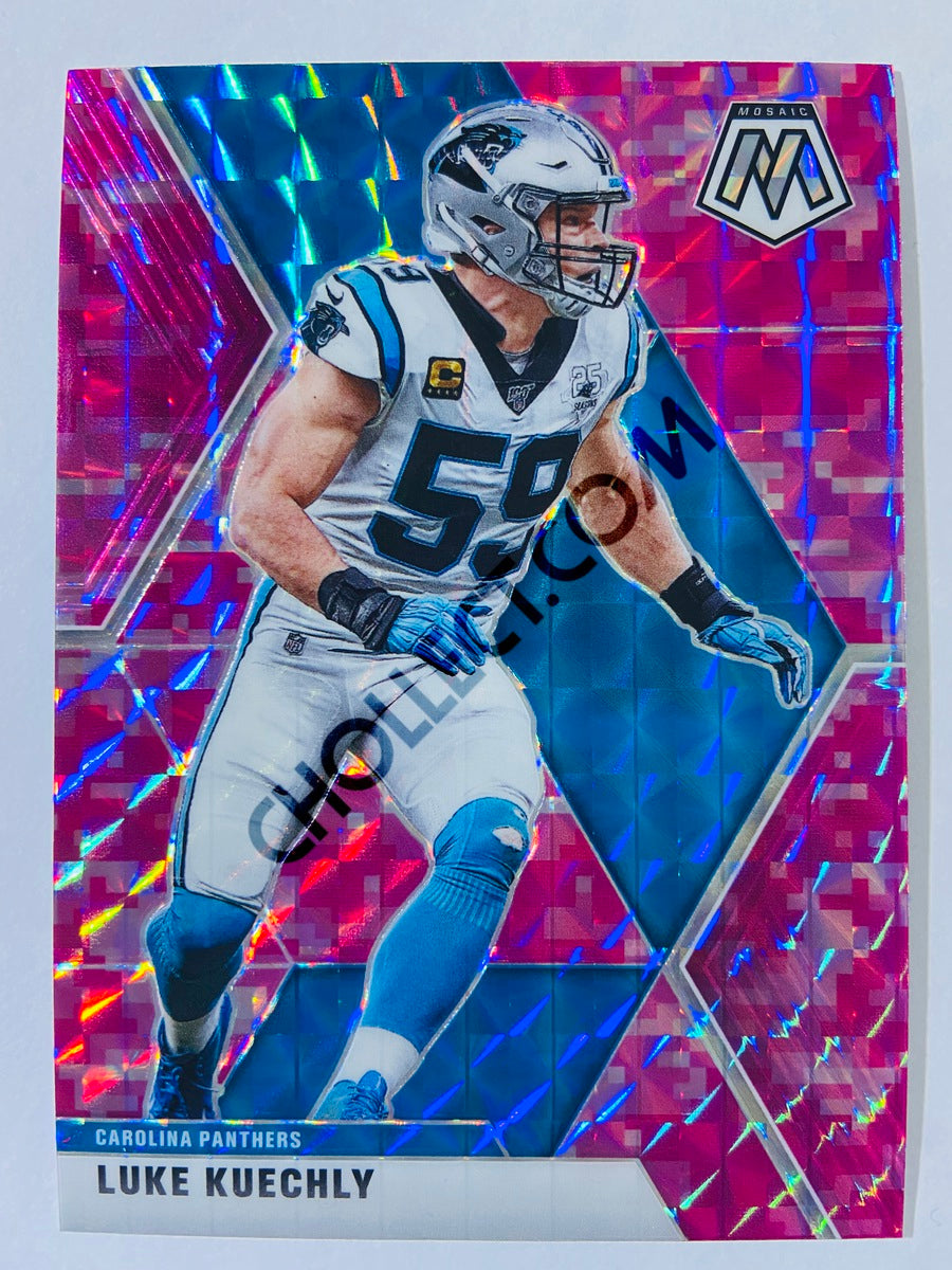 Luke Kuechly - Carolina Panthers 2020-21 Panini Mosaic Pink Camo Parallel #33