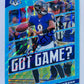 Lamar Jackson - Baltimore Ravens 2020-21 Panini Mosaic Got Game? #24 Blue Fluorescent 14/15
