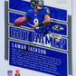 Lamar Jackson - Baltimore Ravens 2020-21 Panini Mosaic Got Game? #24 Blue Fluorescent 14/15
