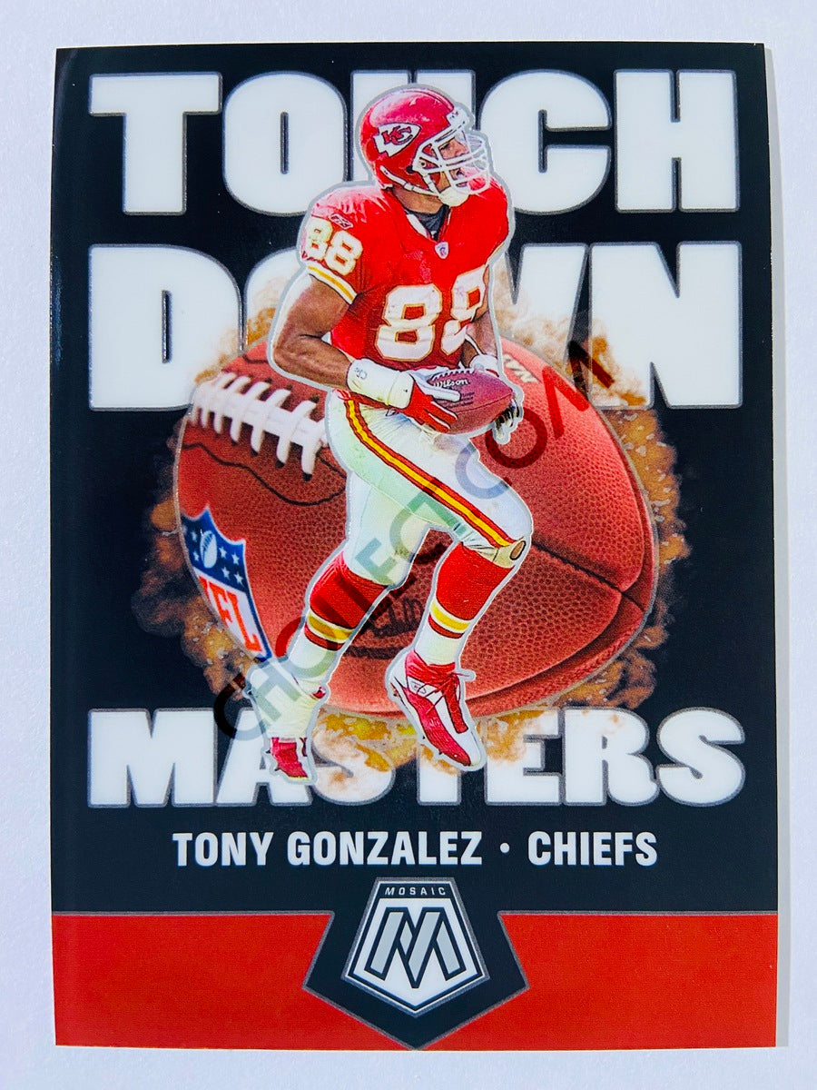 Tony Gonzalez - Kansas City Chiefs 2020-21 Panini Mosaic Touchdown Masters #15