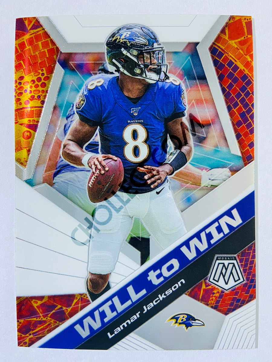 Lamar Jackson - Baltimore Ravens 2020-21 Panini Mosaic Will to Win #2