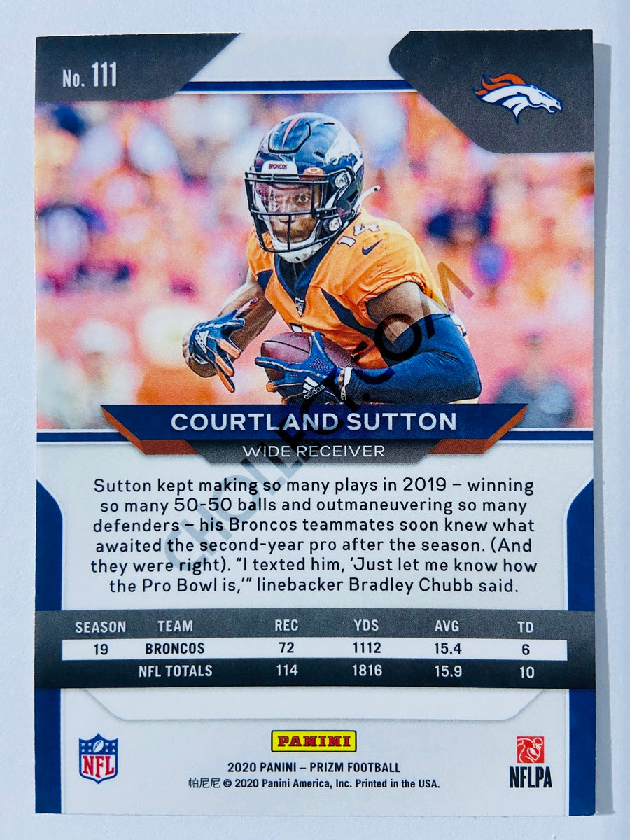 Courtland Sutton - Denver Broncos 2020-21 Panini Prizm Football #111