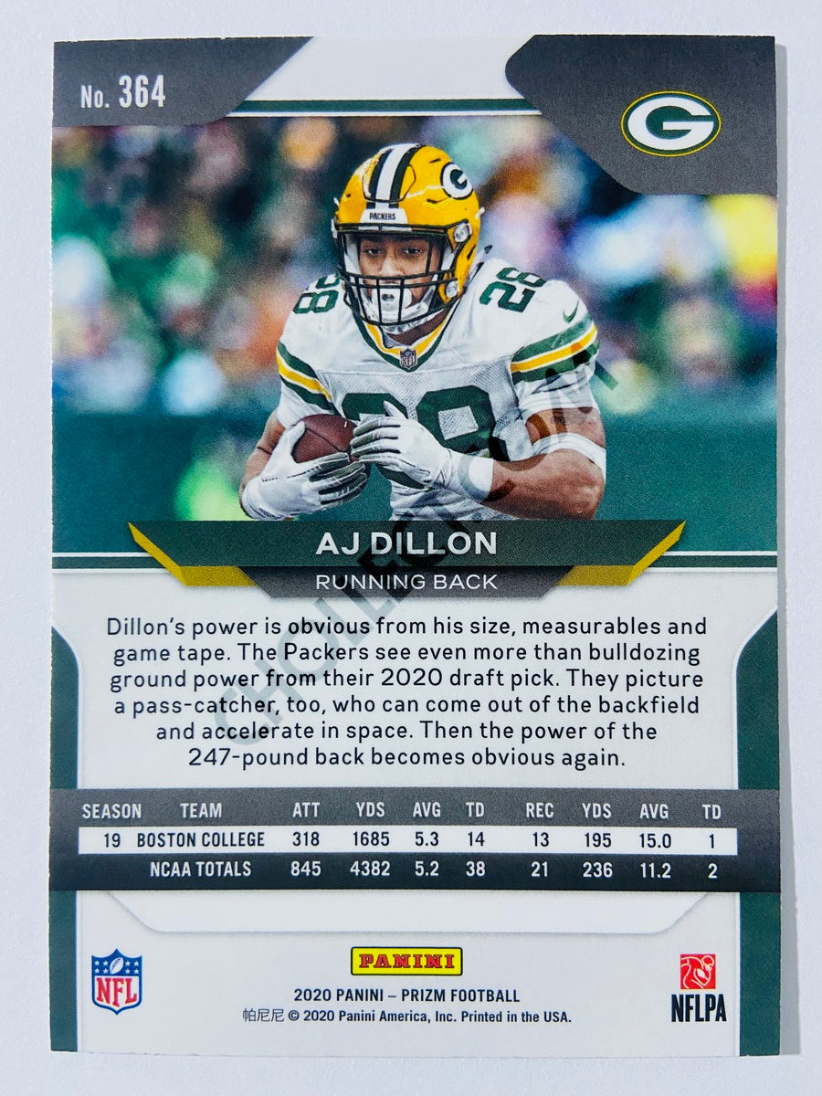 AJ Dillon - Green Bay Packers 2020-21 Panini Prizm Football RC Rookie #364