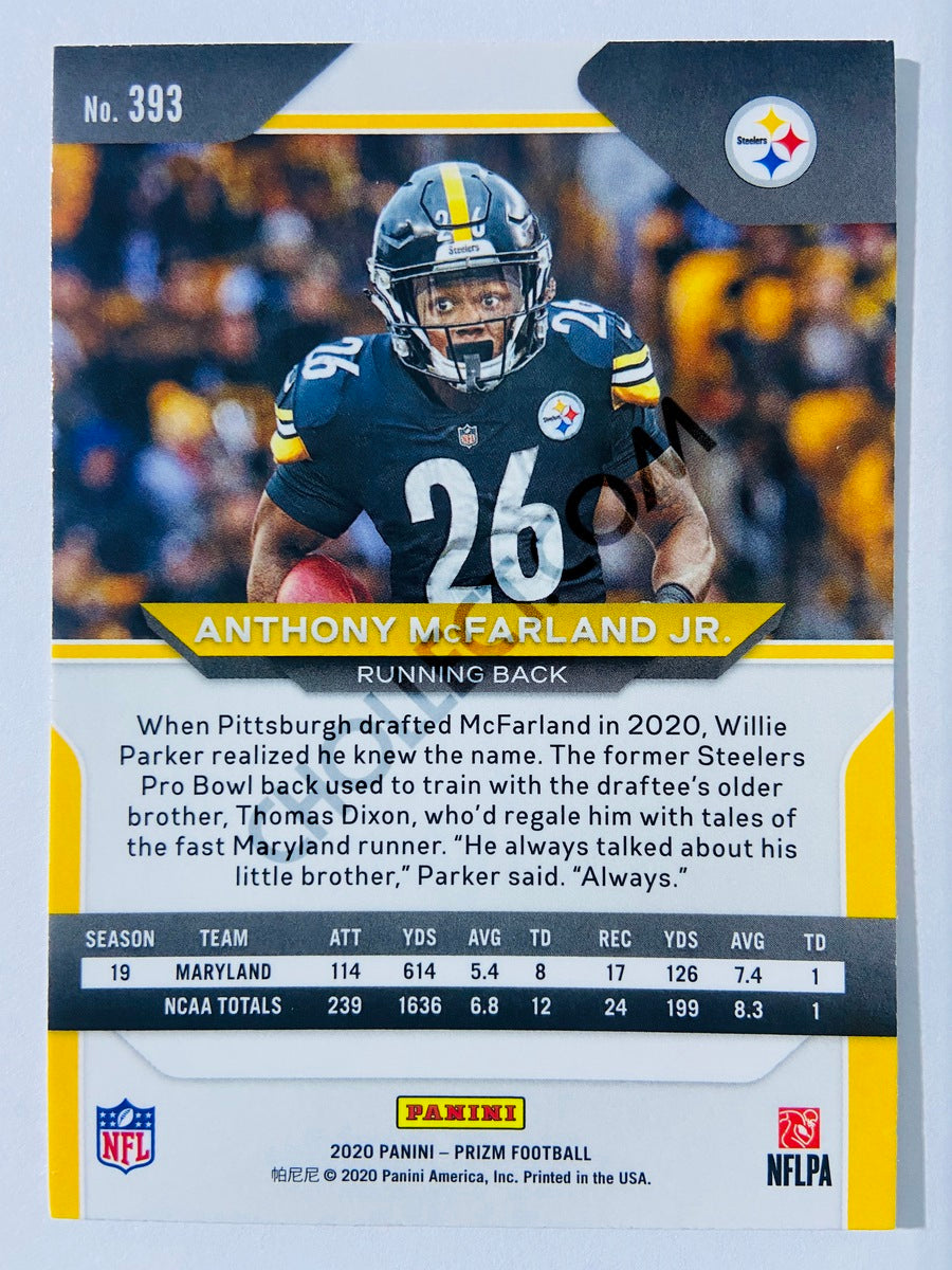 Anthony McFarland Jr. - Pittsburgh Steelers 2020-21 Panini Prizm Football RC Rookie #393