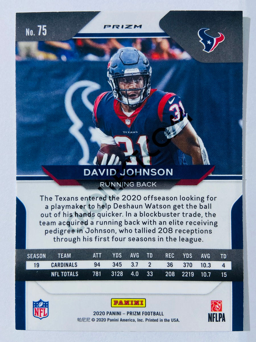 David Johnson - Houston Texans 2020-21 Panini Prizm Football Green Parallel #75