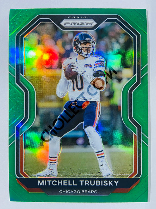 Mitchell Trubisky - Chicago Bears 2020-21 Panini Prizm Football Green Parallel #187