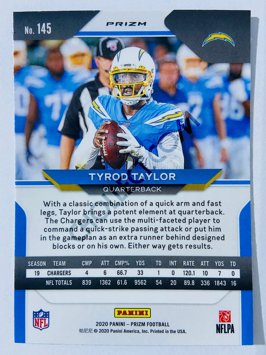 Tyrod Taylor - Los Angeles Chargers 2020-21 Panini Prizm Football Red/White/Blue Parallel #145