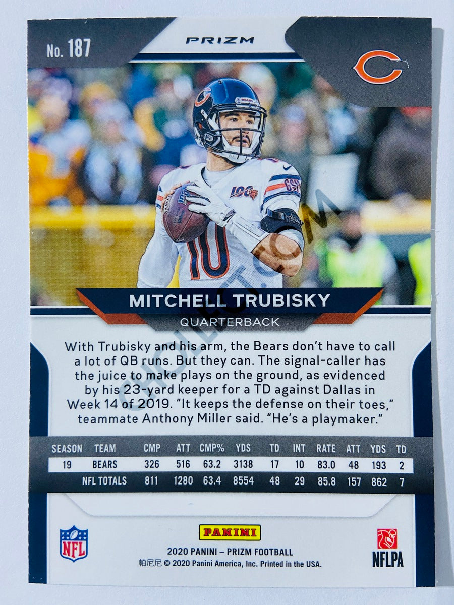 Mitchell Trubisky - Chicago Bears 2020-21 Panini Prizm Football Red/White/Blue Parallel #187