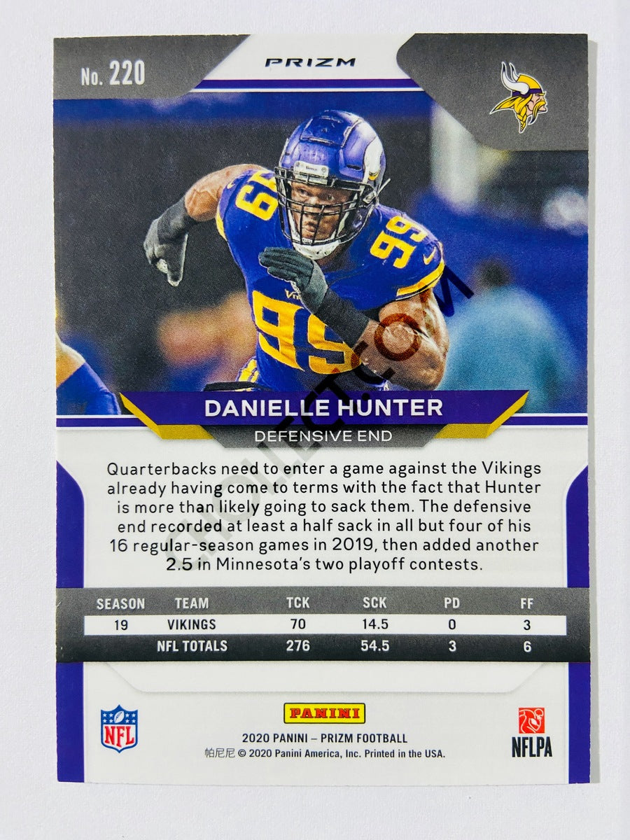 Danielle Hunter - Minnesota Vikings 2020 Panini Prizm Red/White/Blue Parallel #220