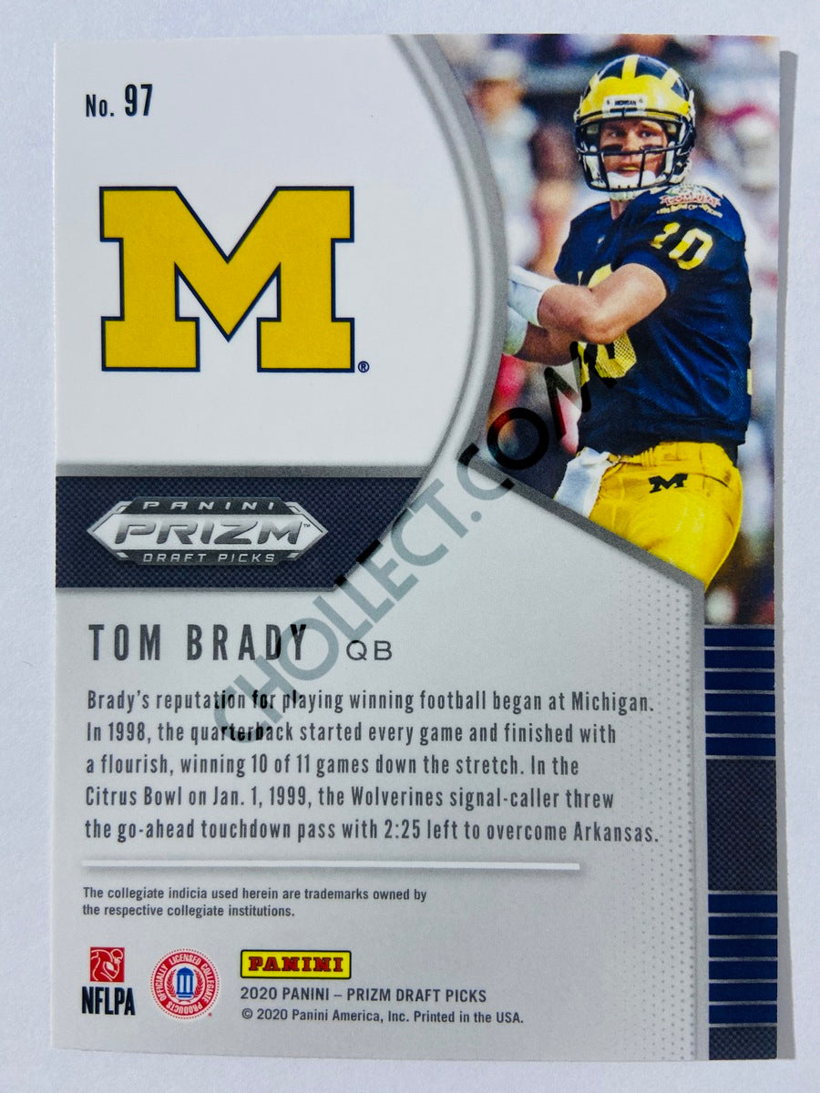 Tom Brady - Michigan 2020 Panini Prizm Draft Picks #97