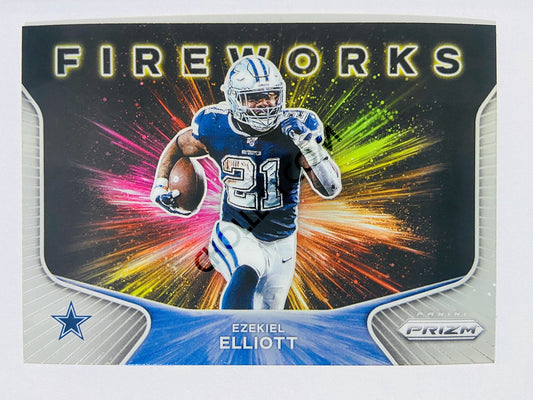 Ezekiel Elliott - Dallas Cowboys 2020 Panini Prizm Fireworks Insert #14