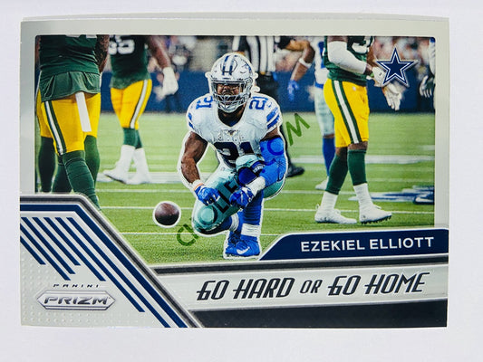 Ezekiel Elliott - Dallas Cowboys 2020 Panini Prizm Go Hard or Go Home Insert #6