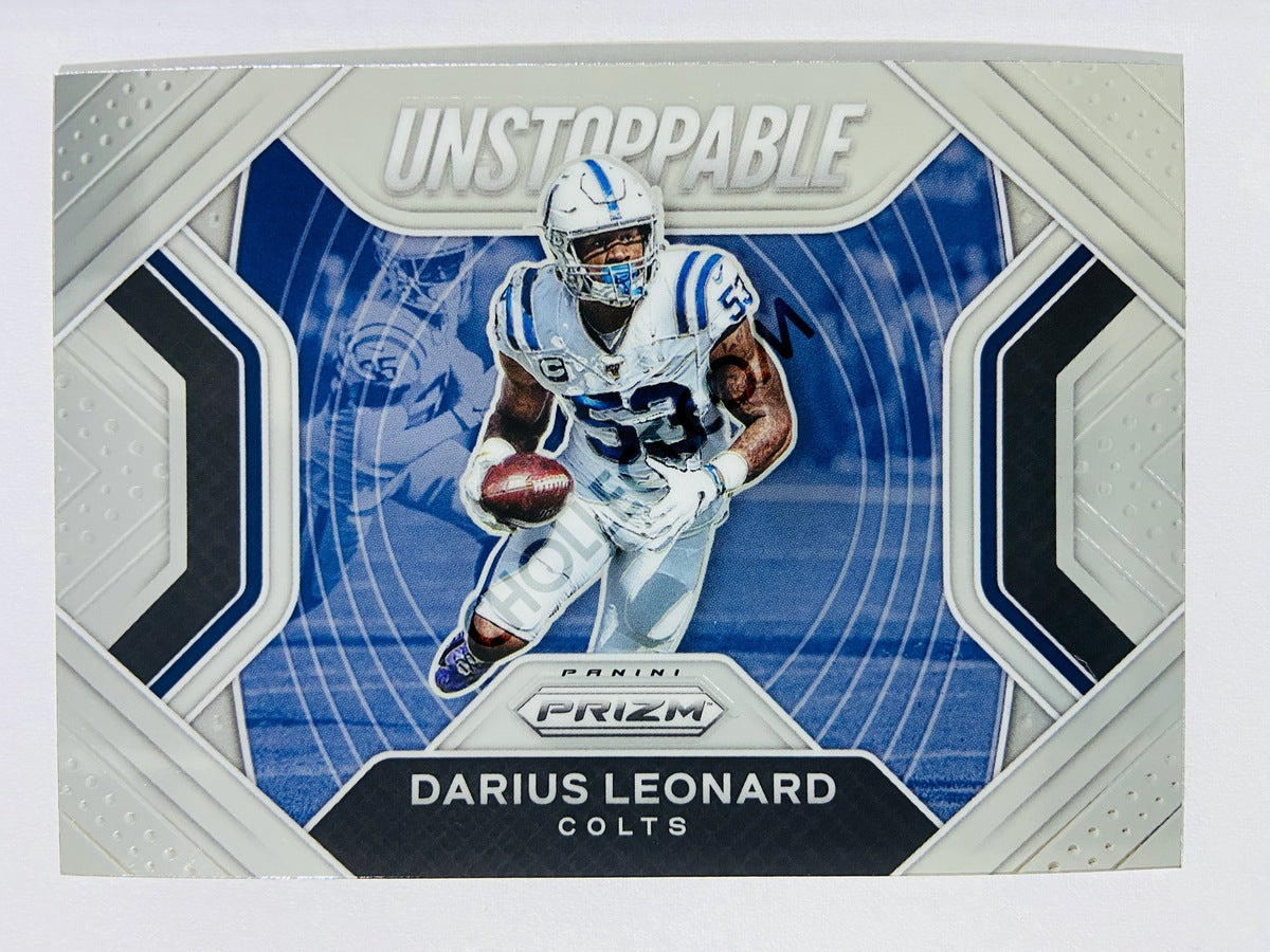 Darius Leonard - Indianapolis Colts 2020 Panini Prizm Unstoppable Insert #10