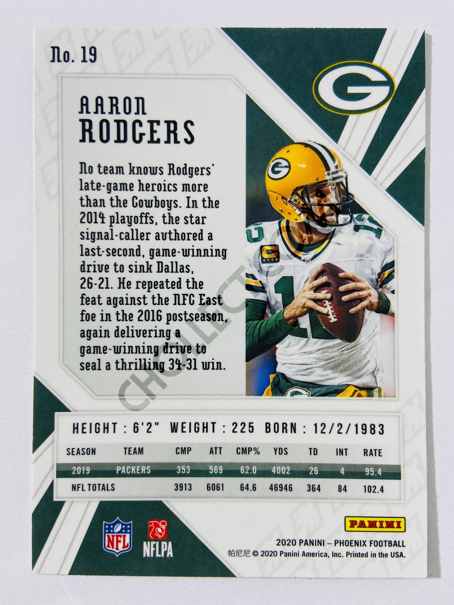 Aaron Rodgers - Green Bay Packers 2020 Panini Phoenix Fanatics Fire Burst #19