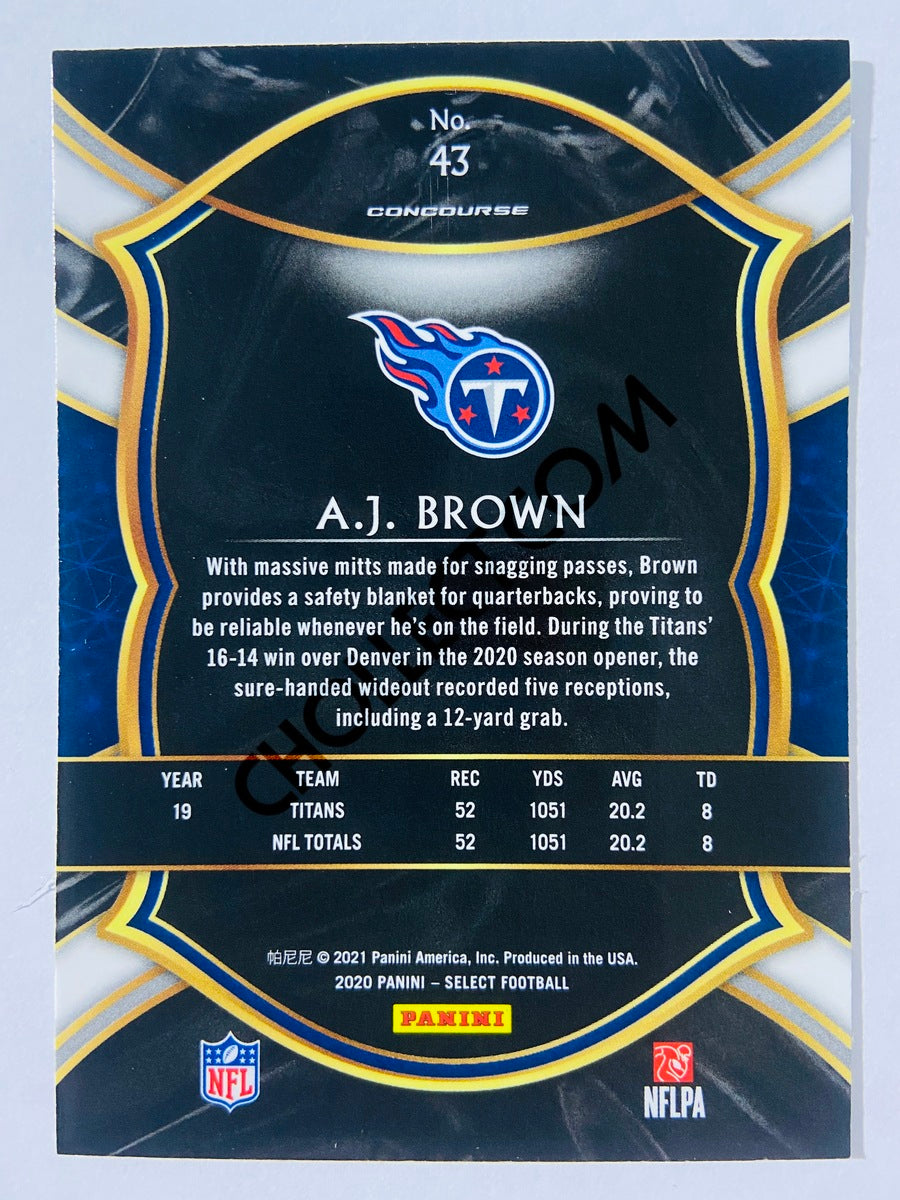 A.J. Brown - Tennessee Titans 2020 Panini Select Concourse Level #43