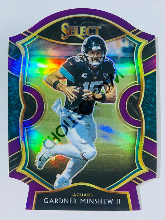 Gardner Minshew - Jacksonville Jaguars 2020 Panini Select Concourse Level Purple Die Cut #32