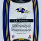J.K. Dobbins - Baltimore Ravens 2020 Panini Select Club Level White Die Cut RC Rookie #252